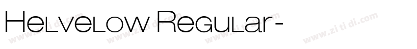 Helvelow Regular字体转换
